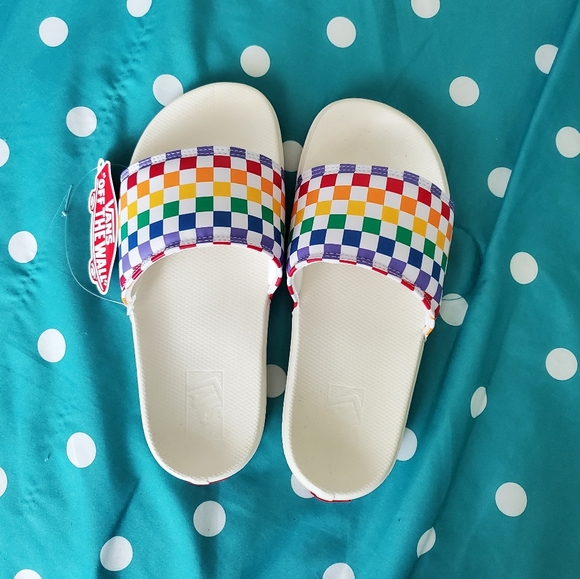 Vans Rainbow Slides - Picture 2 of 4